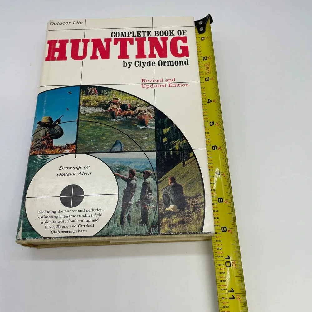 Outdoor Life Complete Book of Hunting Clyde Ormond Hardcover 1976 Illustrated DJ
